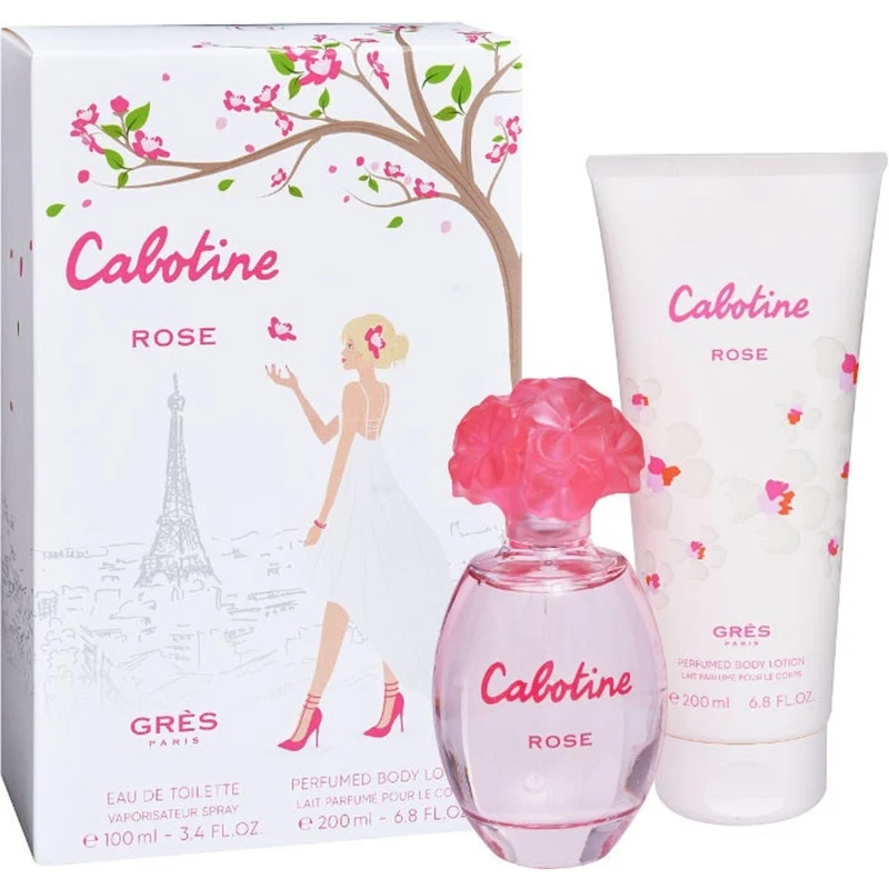 Set Cabotine Rose 2pc. Edt 3.4oz Spray