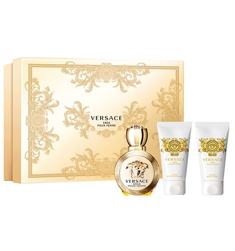 Set Versace Eros Pour Femme 3pc Edp 1.7oz Spray