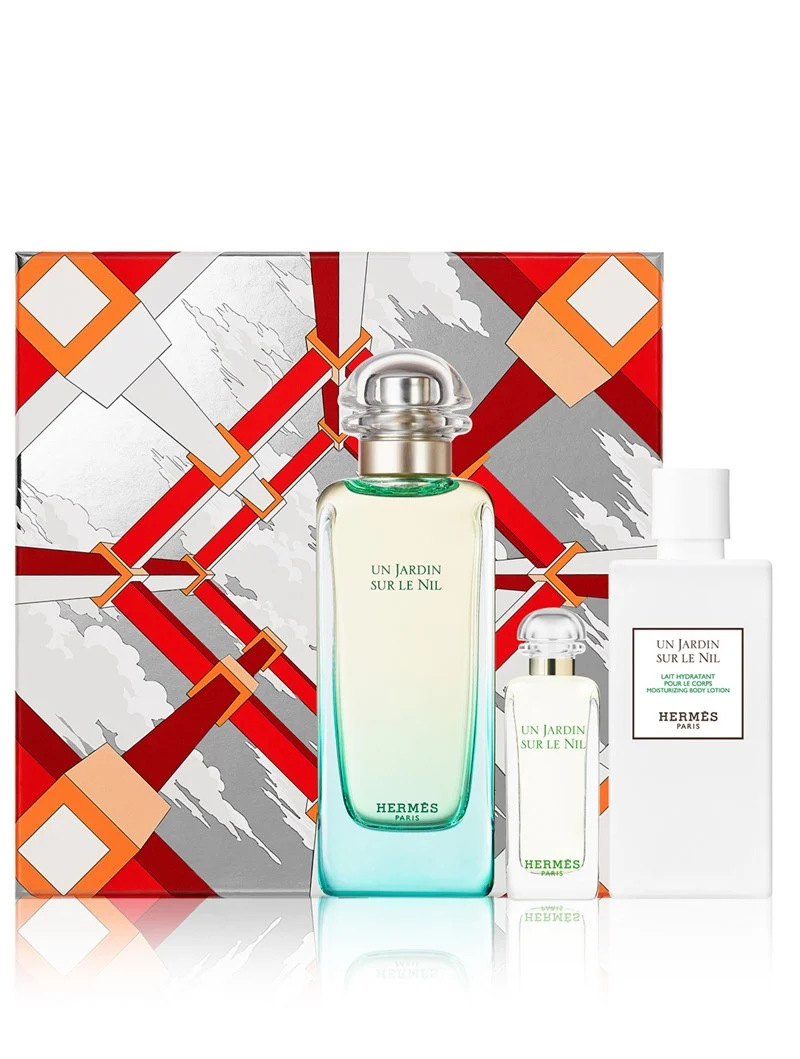 Set Un Jardin Sur Le Nil 3pc. Edt 3.3oz Spray + 0.25oz Mini + 2.7oz Body Lotion