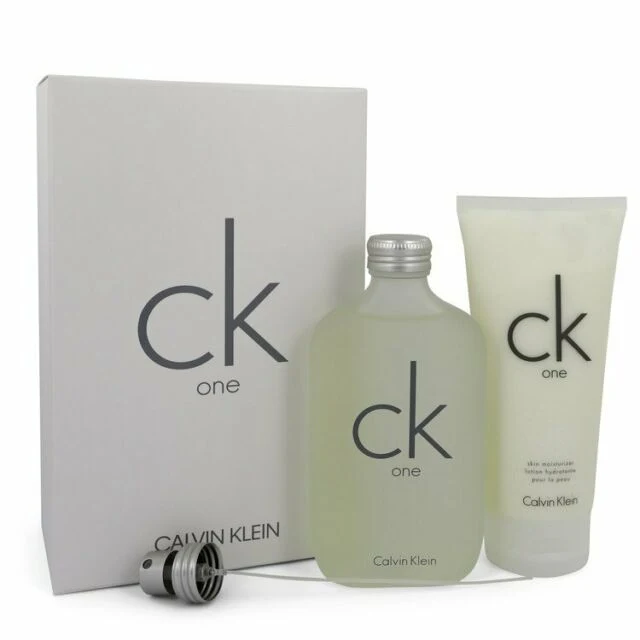 Set CK One 2pc. Edt 6.7oz Spray + 6.7oz Skin Moisturizer