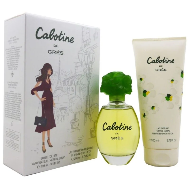 Set Cabotine 2pc Edt 3.4 oz + Body Lotion 6.76 oz