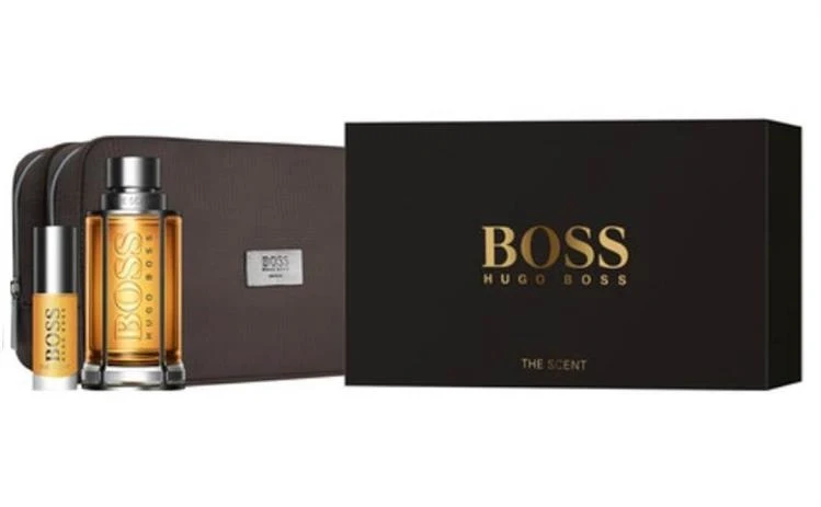 Set Boss The Scent Men 3pc Edt 3.4 oz spray + 0.27 oz + Toiletry Bag