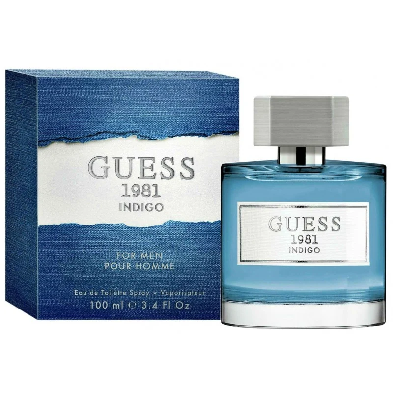 Guess 1981 Indigo For Men Edt 3.4oz Spray