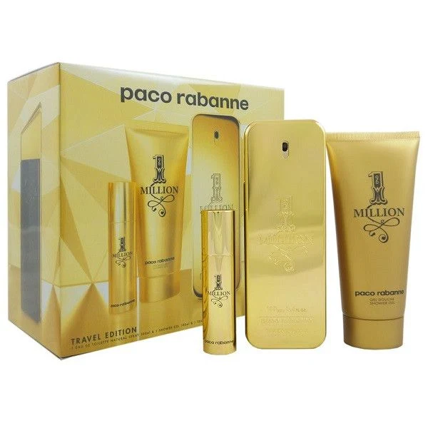 Set 1 Million 3 pc Edt 3.4 oz Spray