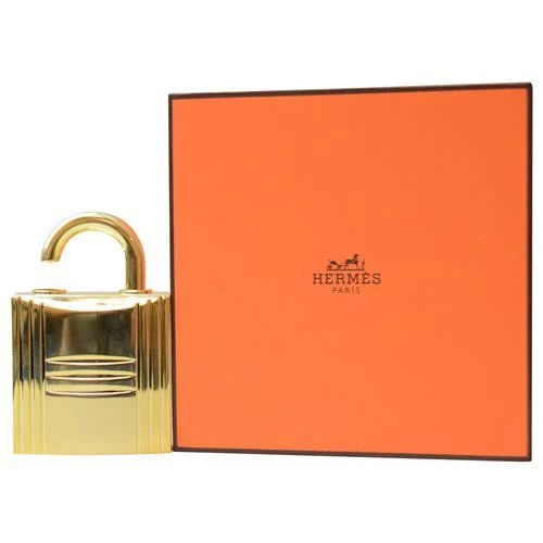 Hermes By Hermes Gold Tone Refillable Lock Spray .25 Oz (empty Flacon)