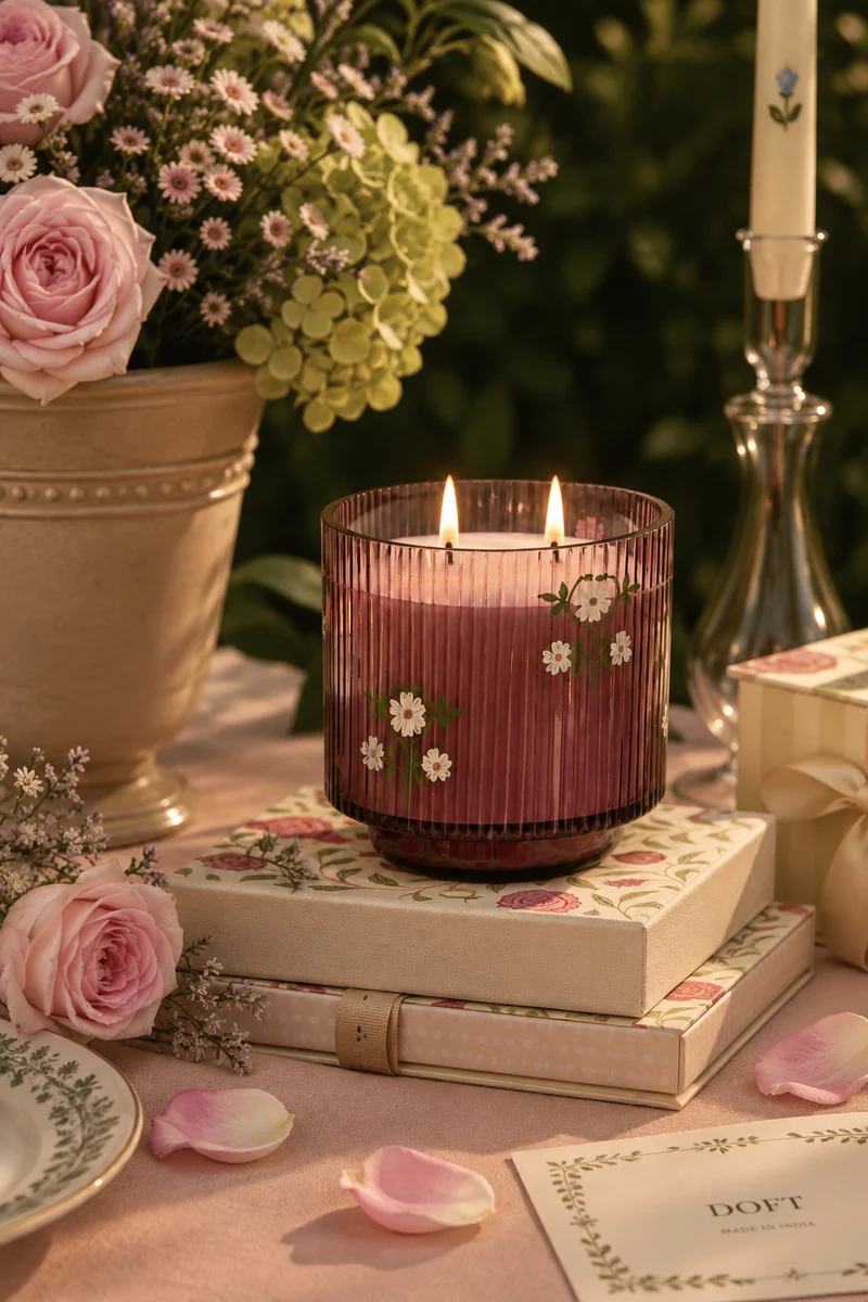 Petal & Plum Cylinder Candle