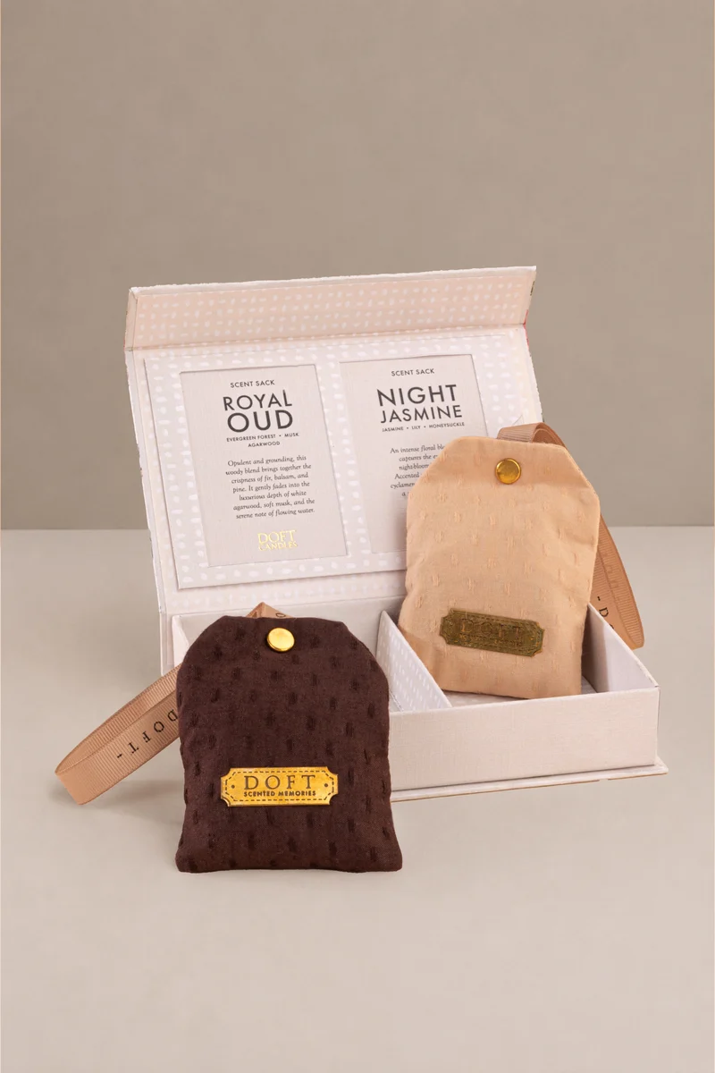Car Freshner · Scented Sack · Royal Oud & Night Jasmine · Gift Set of 2