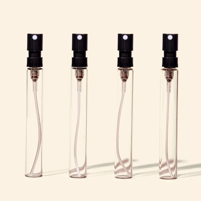 Tester Perfume Bottles - 5ml/.18oz Round Glass Black - Wholesale
