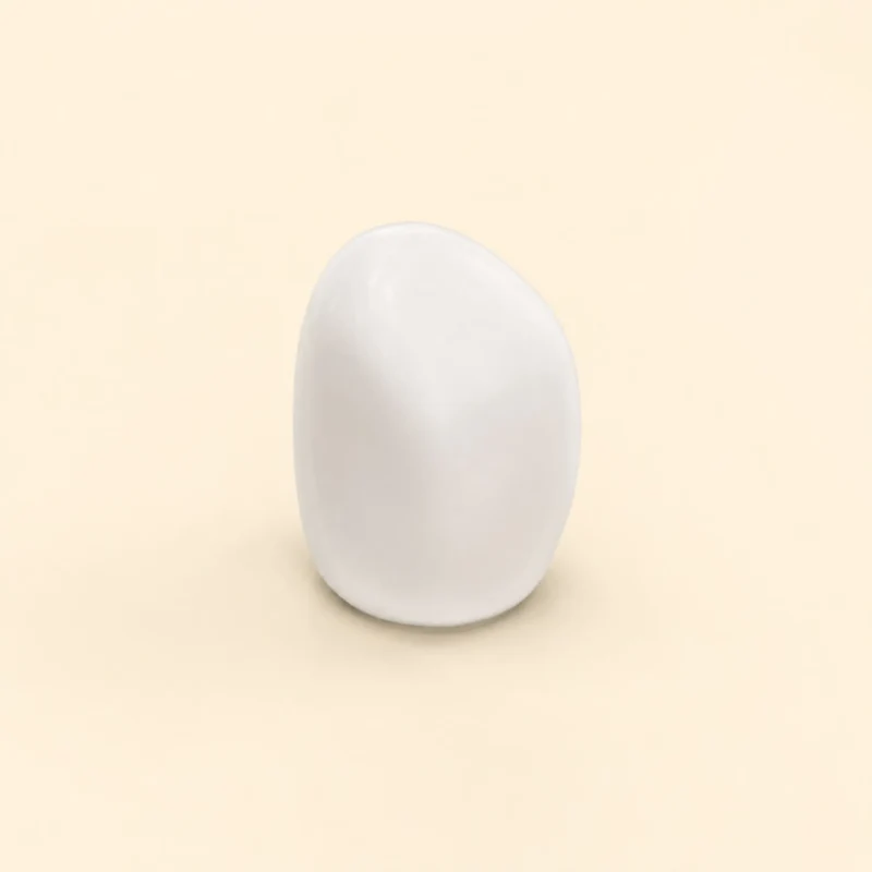 Perfume Tops - White Standing Pebble Cap - Wholesale Perfume Cap, FEA 15