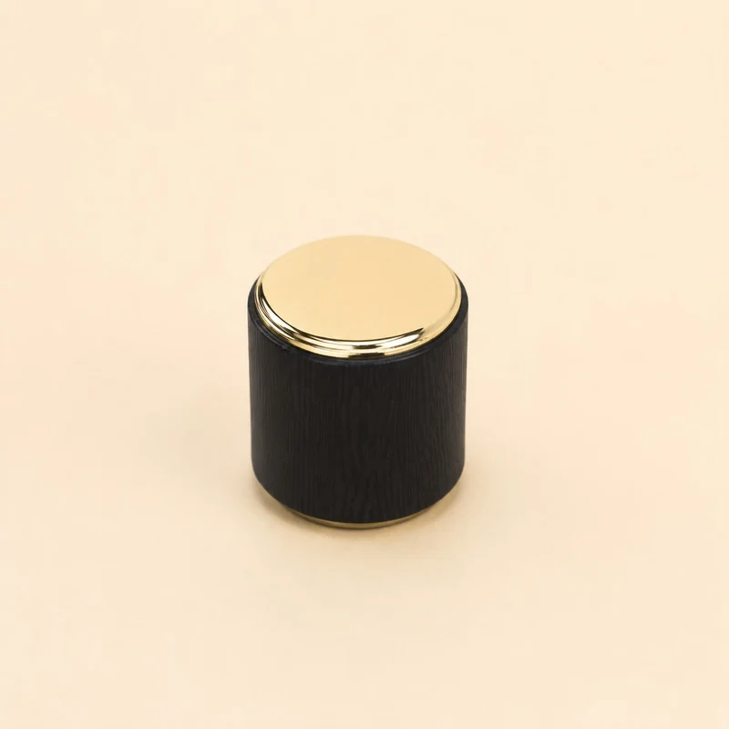 Perfume Tops - Gold Black Cap - Wholesale Perfume Cap, FEA 15