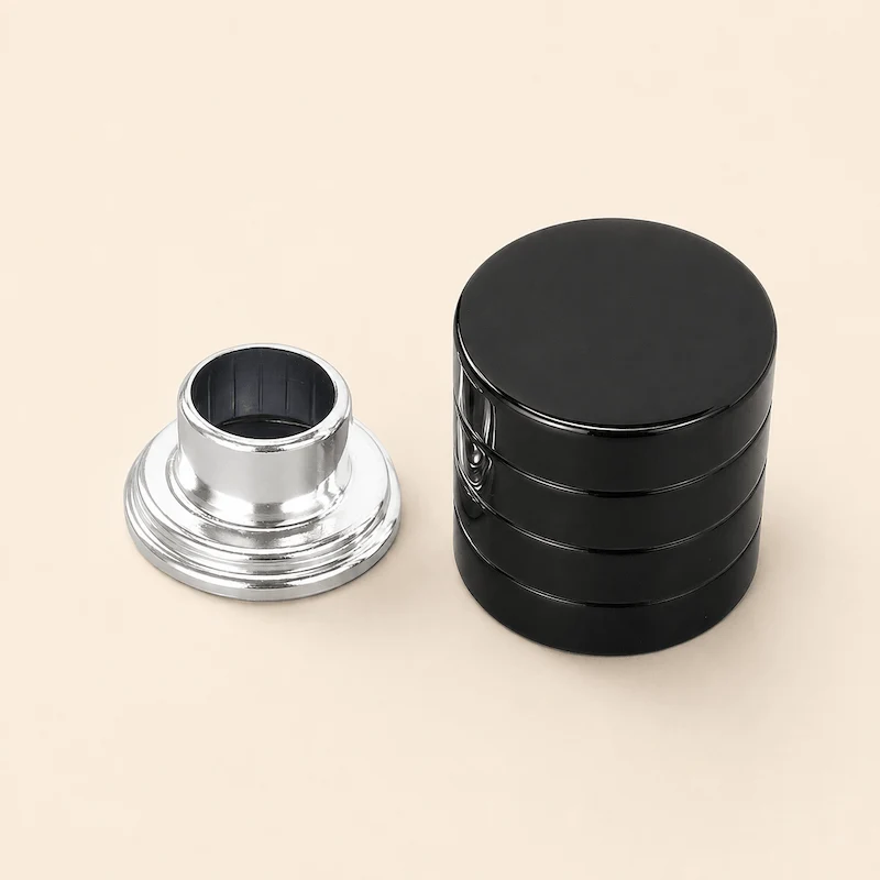 Magnetic Perfume Tops - Black Striped - Wholesale Perfume Cap, FEA 15
