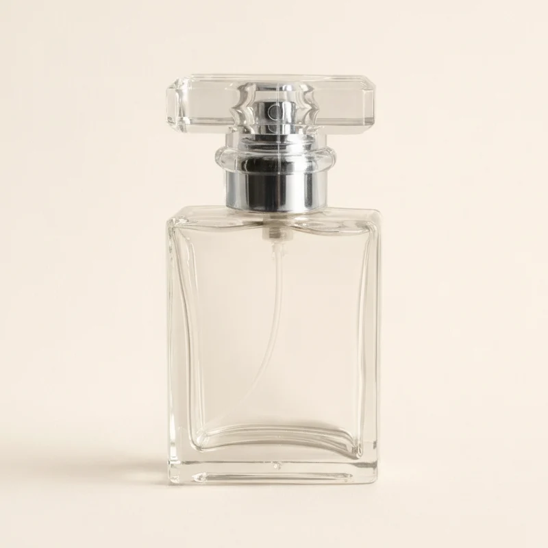 Refillable Perfume Bottles - 30ml Regula + Clear T Silver Screw Top