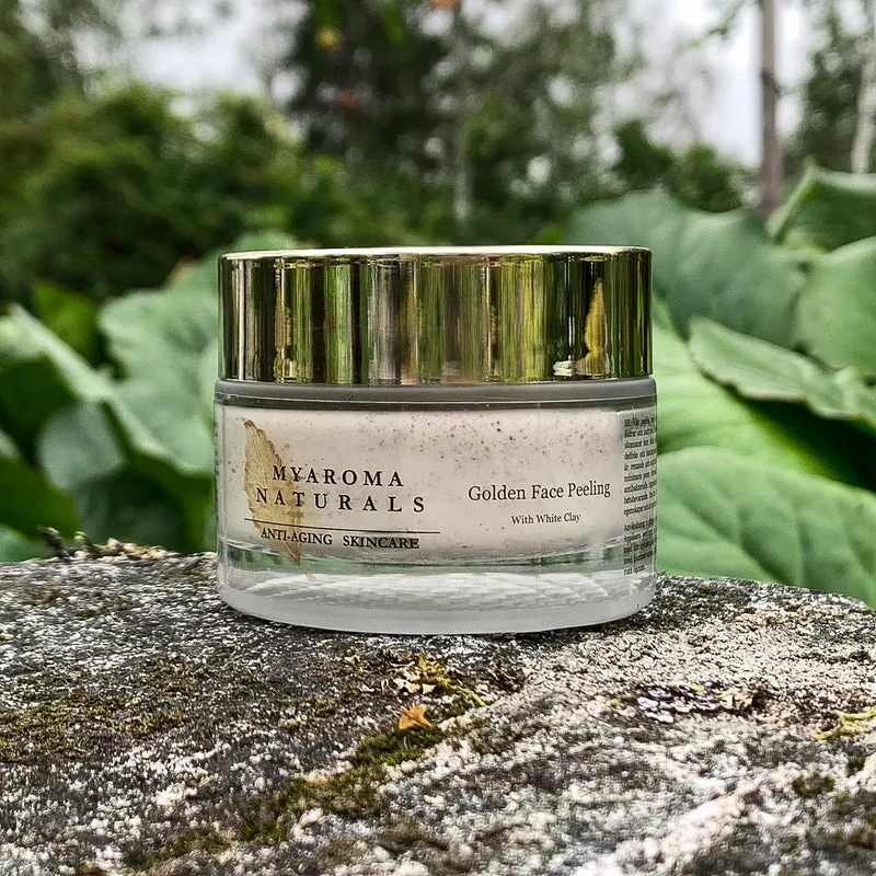 Golden Face Peeling (med vit kaolinlera)