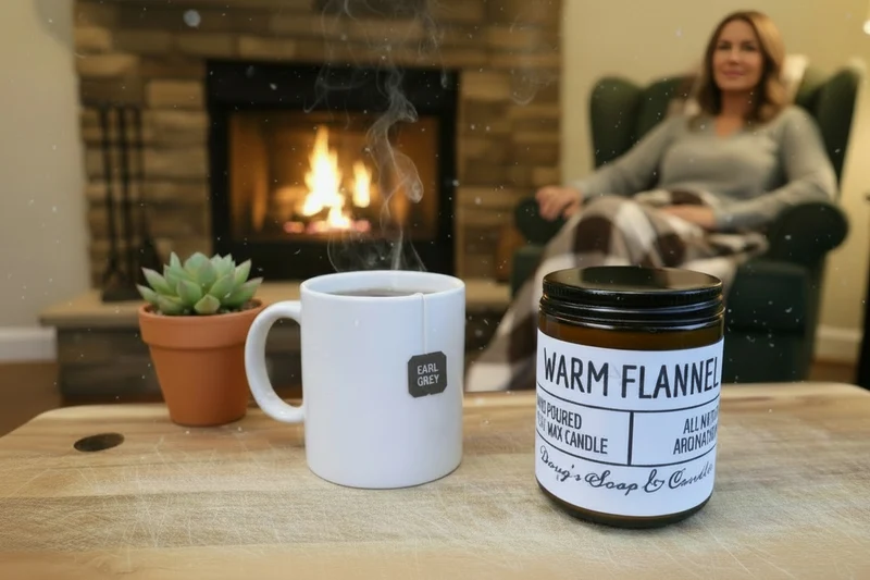 Warm Flannel Scented Candle (8oz)