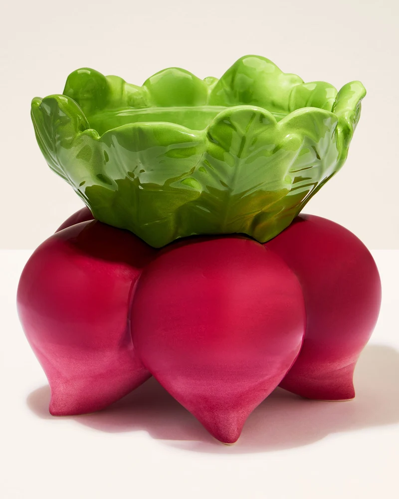 Beet Pedestal 3-Wick Candle Holder