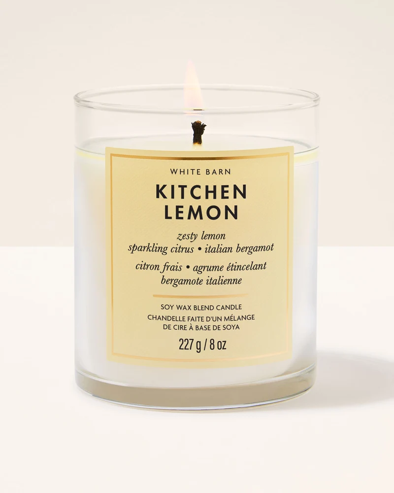 Kitchen Lemon Single Wick Candle