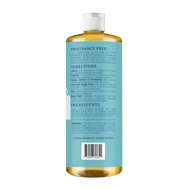 Unscented All-in-One Castile Soap
