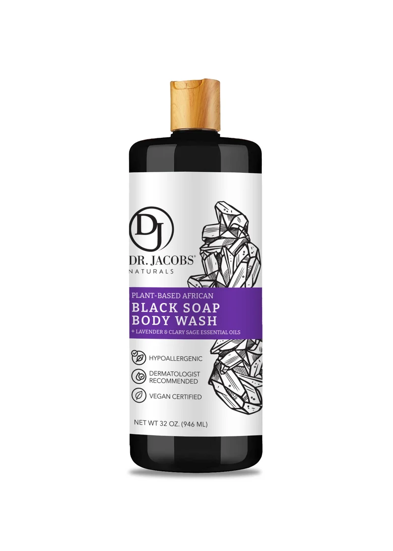 Black Soap with Lavender & Sage