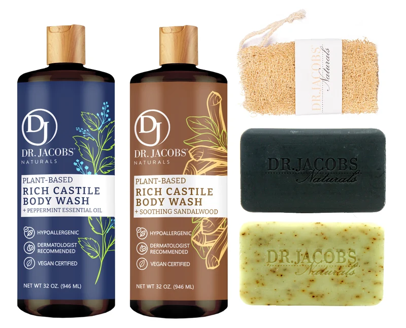 For Him Castile Soap & Bar Gift Set