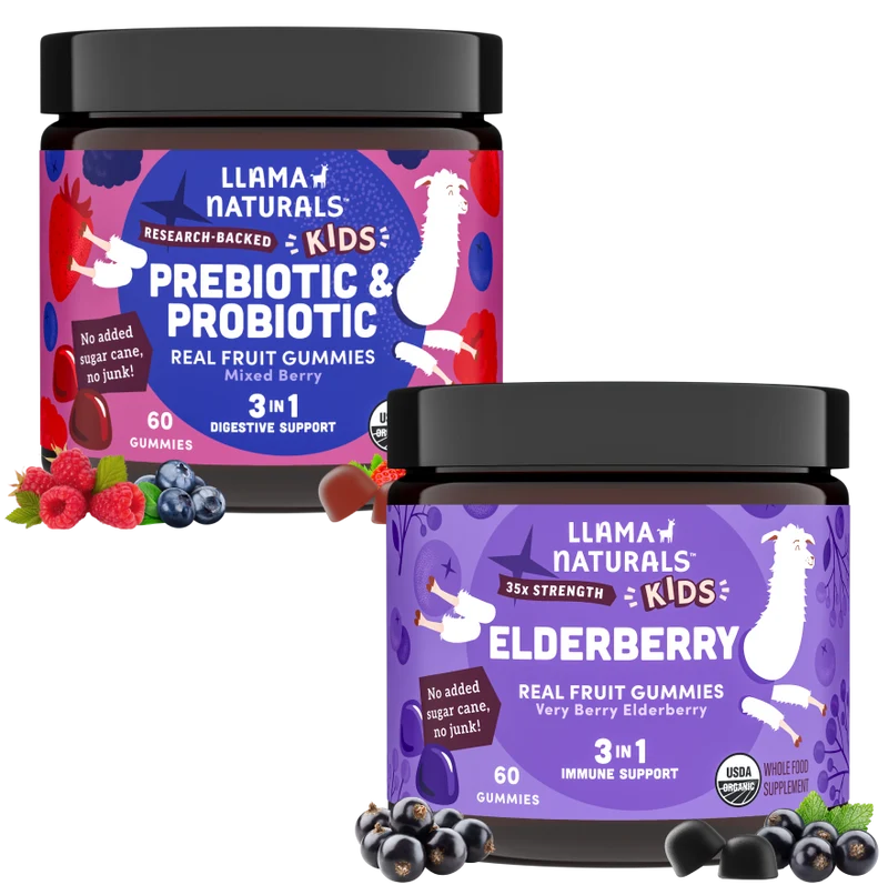 Kids Gut & Immune Support Bundle – Pre & Probiotic + Elderberry Gummies