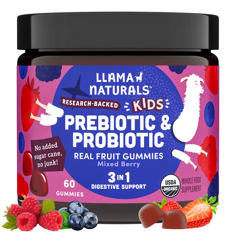 Kids Prebiotic & Probiotic Gummies, Mixed Berry (60 ct)
