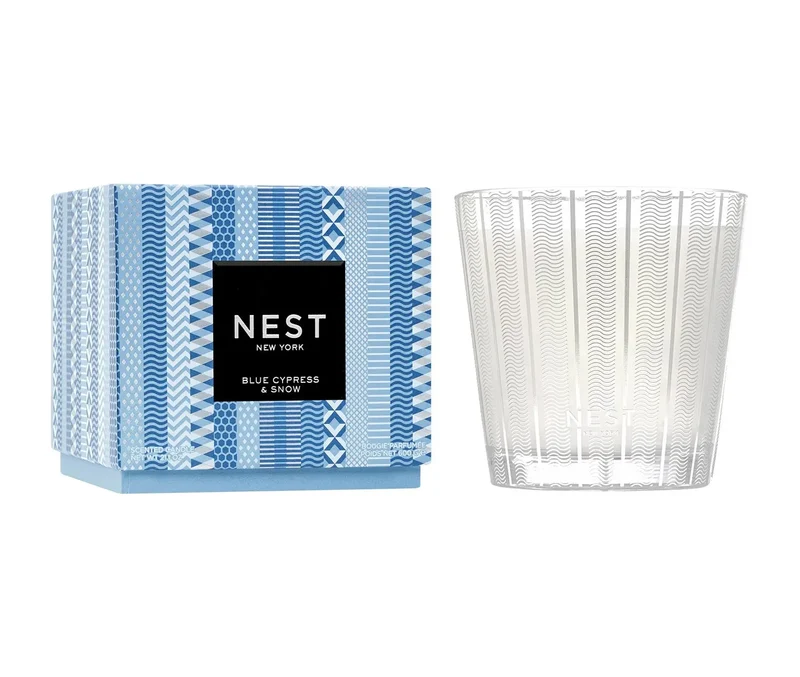 Blue Cypress & Snow 3-Wick Candle