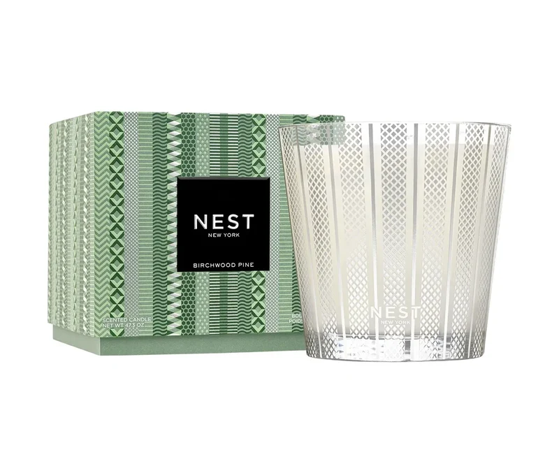 Birchwood Pine Silver Luxury Candle