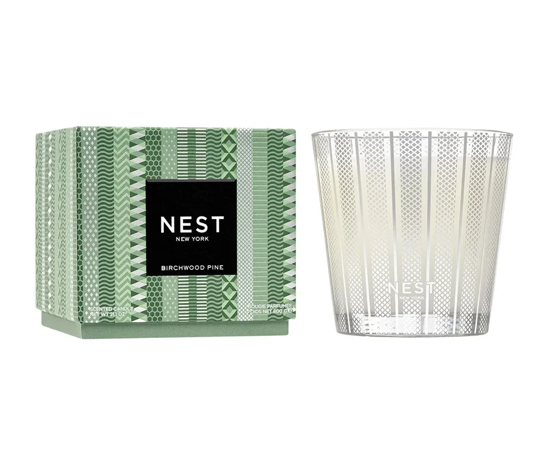 Birchwood Pine Silver 3-Wick Candle