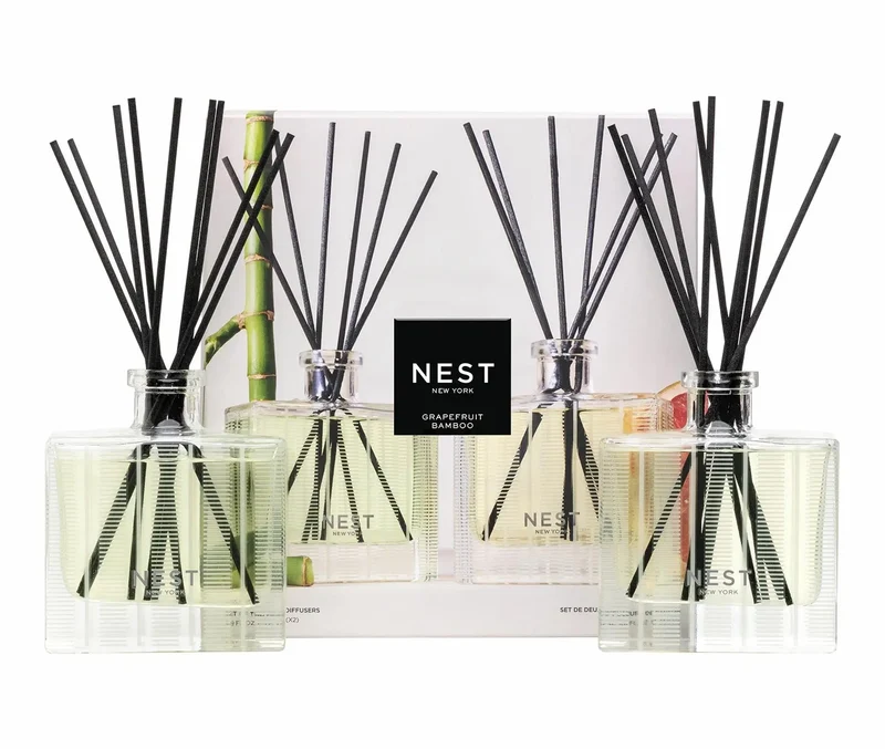 Bamboo & Grapefruit Reed Diffuser Duo