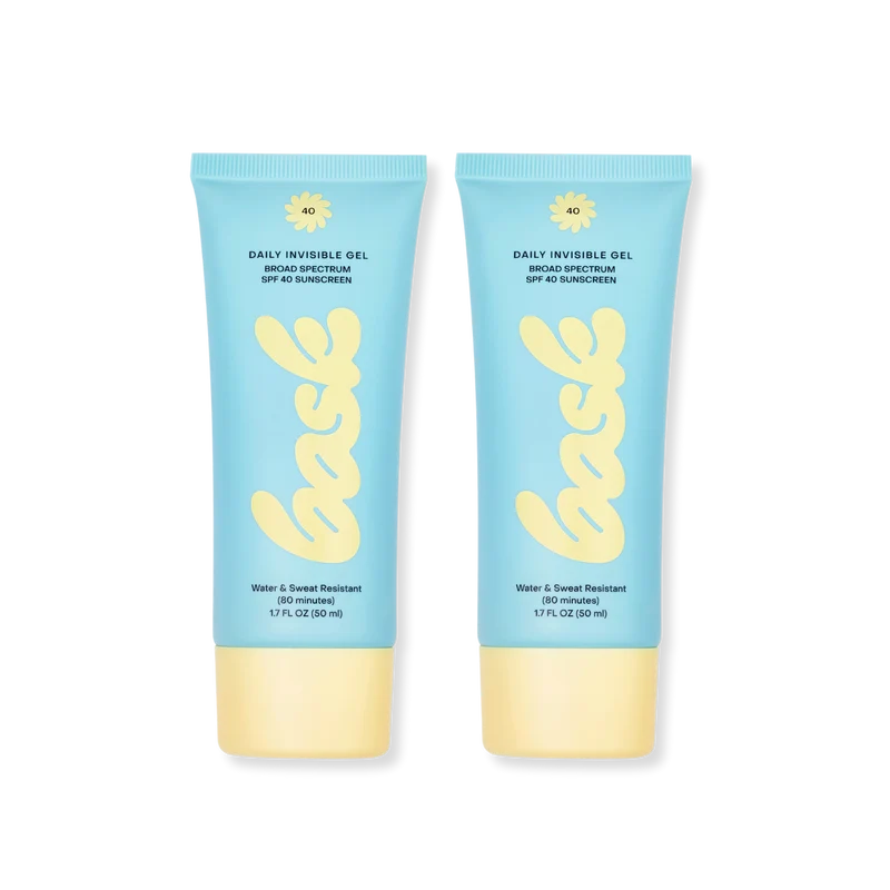 Bask Suncare Daily Invisible Gel SPF 40 - 2-Pack