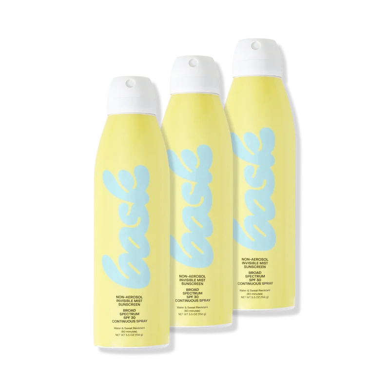 Bask Suncare Non-Aerosol Spray 3-Pack - Award-Winning SPF