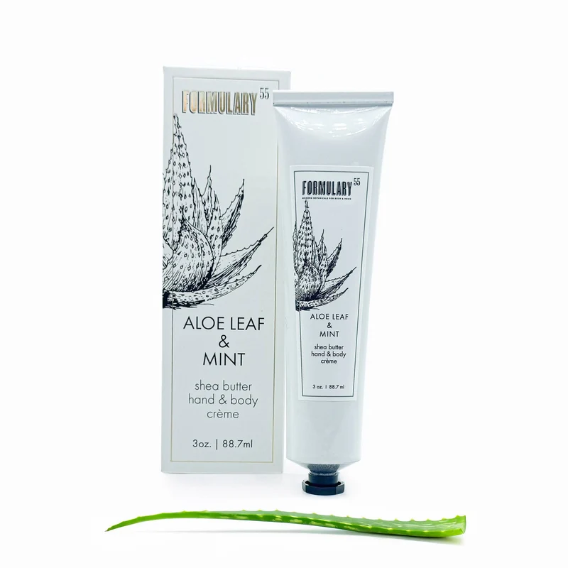 Formulary 55 - Aloe Leaf & Mint - Shea Butter Hand and Body Creme Tube