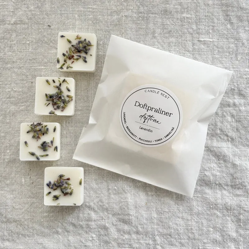 Doftvax –lavendel & patchouli för aromalampa – Lavandin (4 Doftpraliner™)