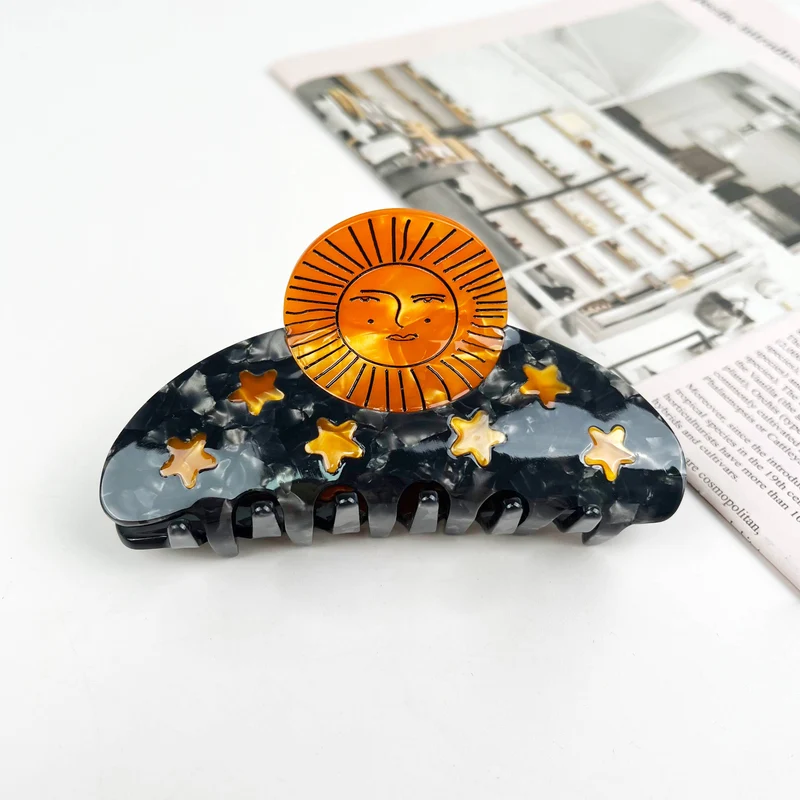TheDivaSoap - Sun Claw Clip Moon Hair Clips: Sun