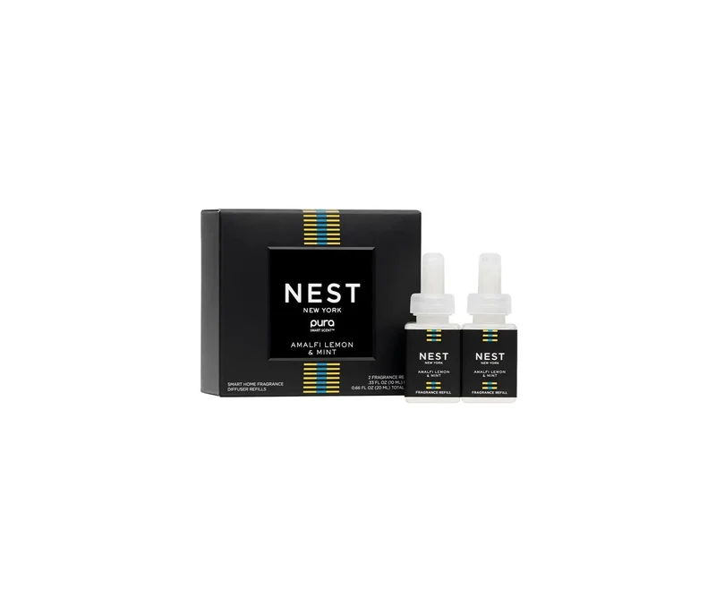 Amalfi Lemon & Mint Refill Duo for NEST x Pura Smart Home Fragrance Diffuser - Smart Vials