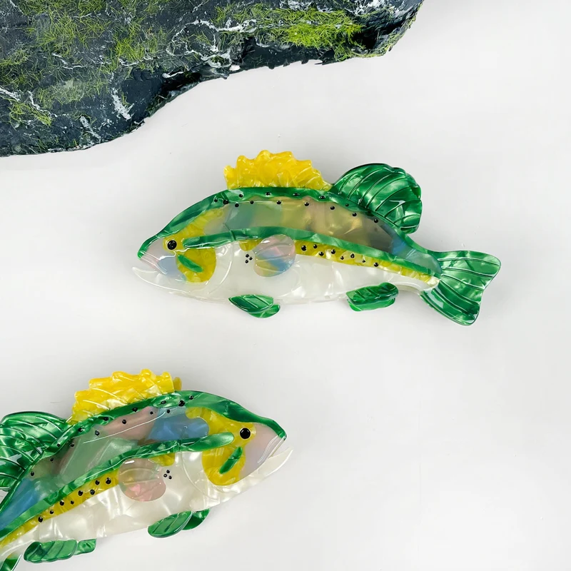 TheDivaSoap - Perch Claw Clip, Marine Animal Hair Clip