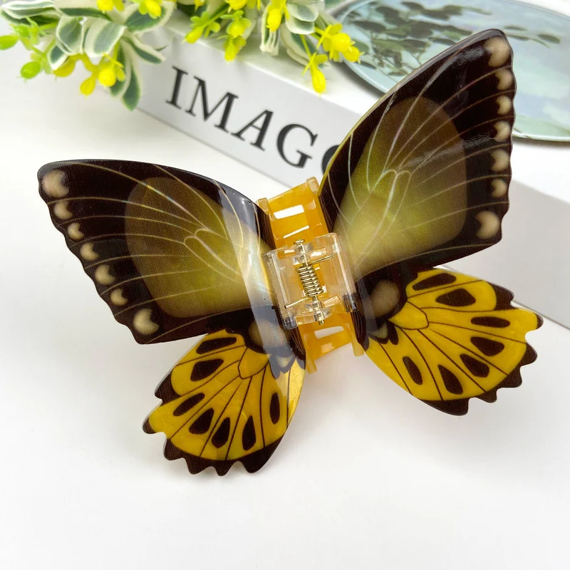 TheDivaSoap - Colorful butterfly hair clips elegant beautiful hair clip: C