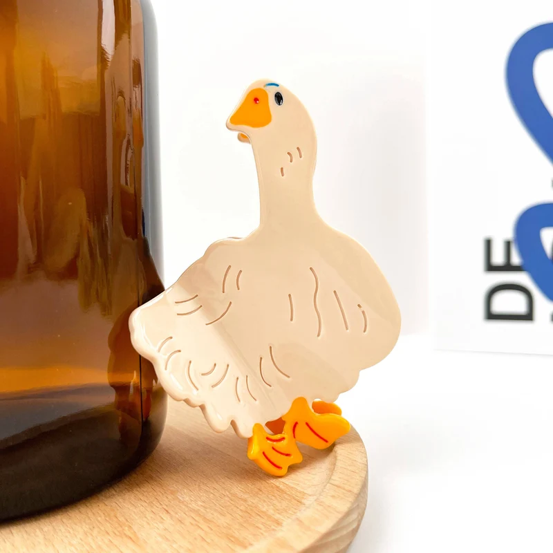 TheDivaSoap - Cute Duck Hair Clip,Acetate Animal Hair Claw