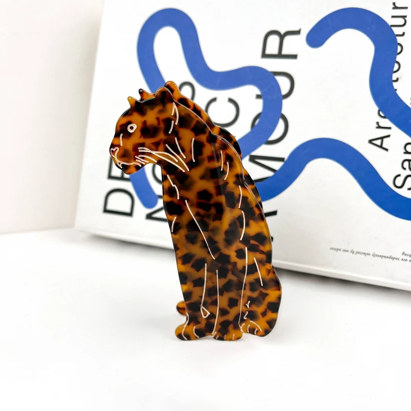 TheDivaSoap - Jaguar Hair Clip,Animal Acetate Claw Clip: A1