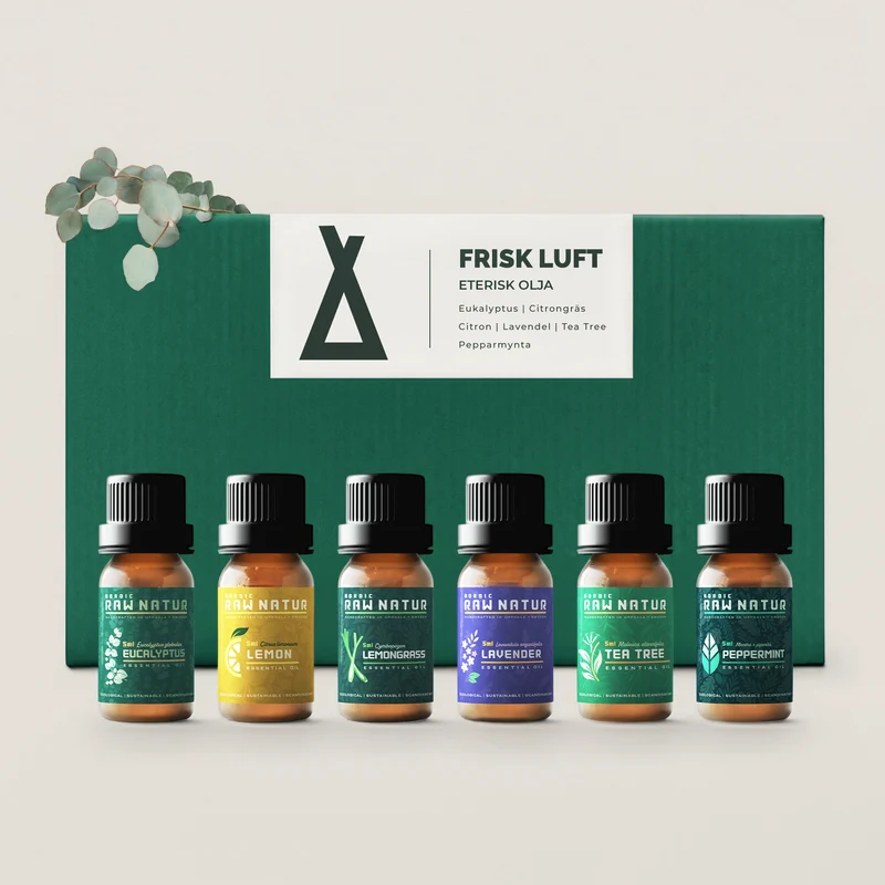Startpaket Eteriska Oljor 6 x 5ml - "Frisk luft"