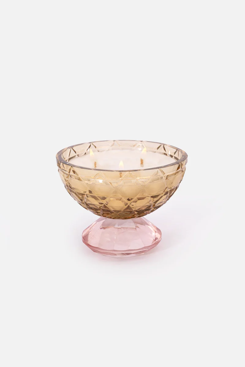 Rosé Royale Footed Candle
