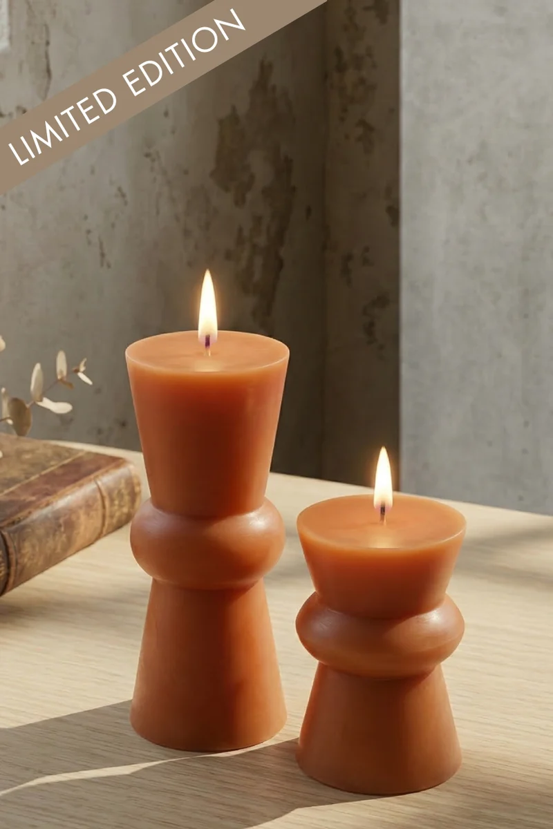 Modern Pillar Candle · Chilli