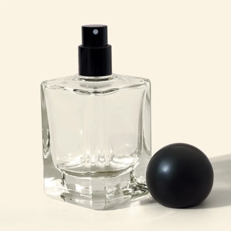50ml Perfume Bottles Wholesale - Micron + Black Spherical/Round Top