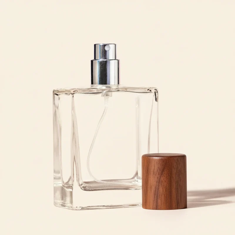 50ml Perfume Bottles Wholesale - Victor + Walnut Wooden Top, Custom Glass Bottles