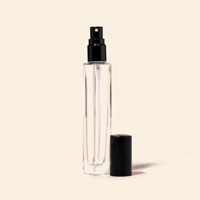 10ml Mini Perfume Bottles Wholesale - Square Tall Bottle + Black Top
