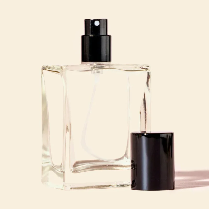 Refillable Perfume Bottles - 50ml Regula + Black Screw Top