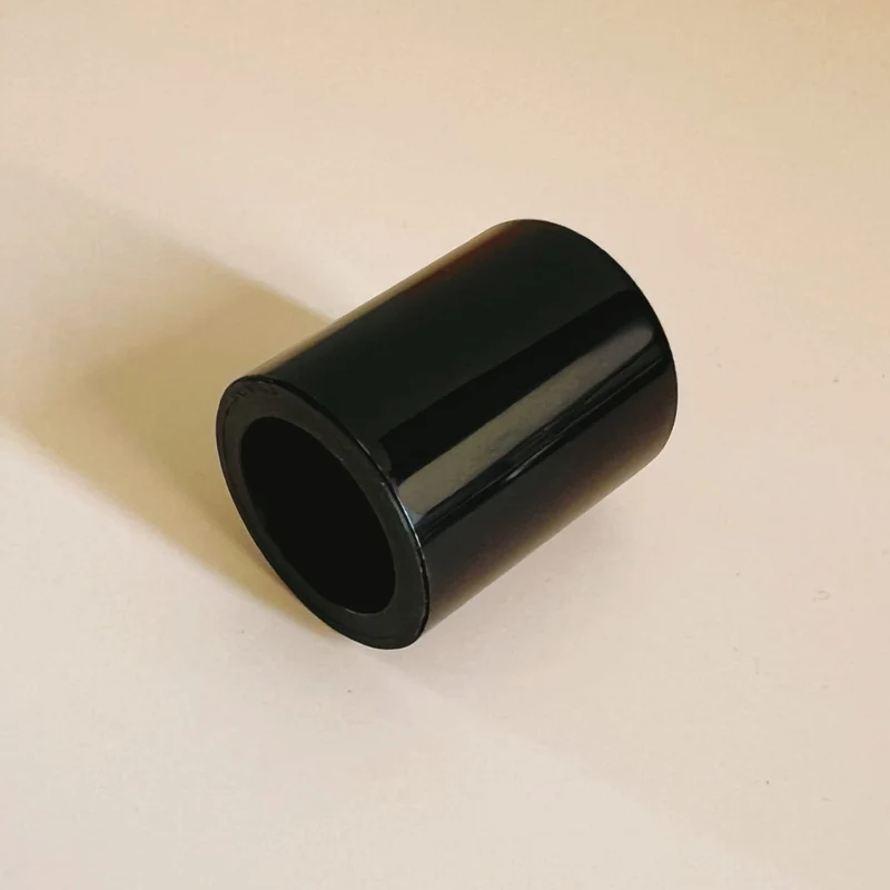 Perfume Tops - Black - Wholesale Glossy Black Perfume Cap Medium, Alumen FEA 15