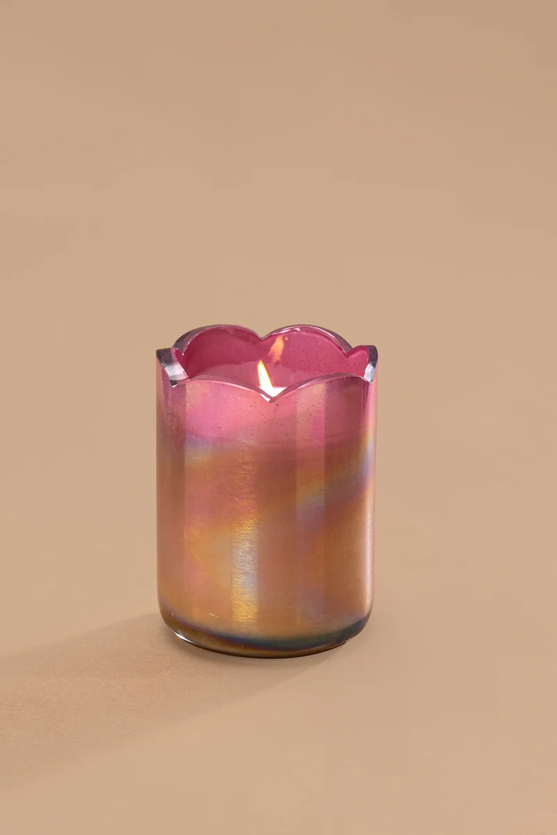 Sacred Lotus Jar Candle · Pink & Gold
