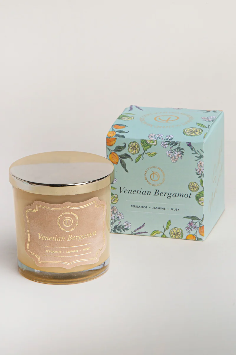 Illume Midi Lid Jar Candle · Gold