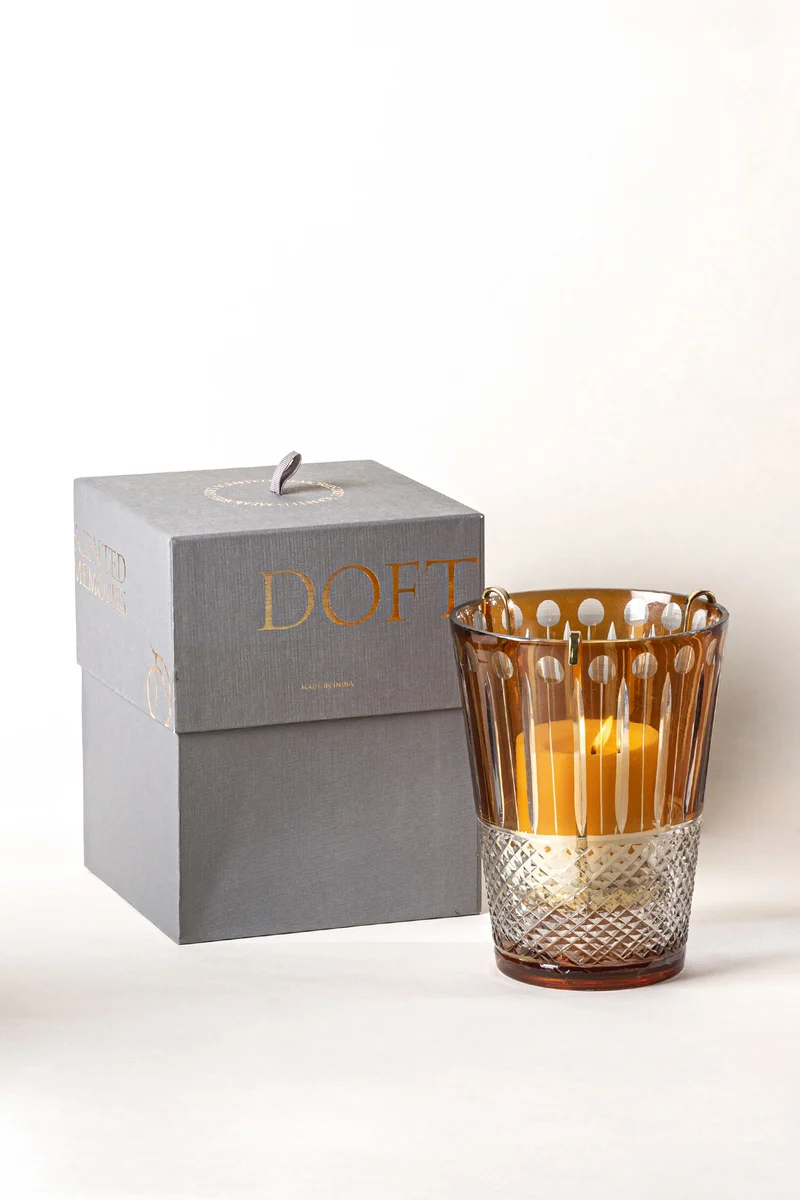 Royal Hurricane Candle · Yellow